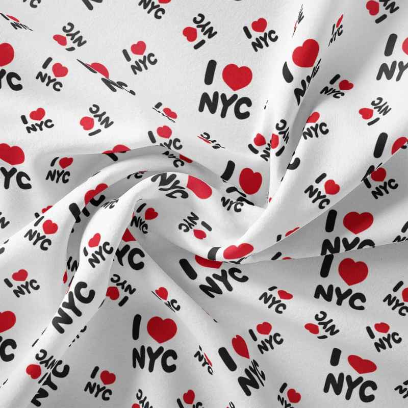 I Heart NYC - In a NY Minute Collection, White | Fabric Design Treasures