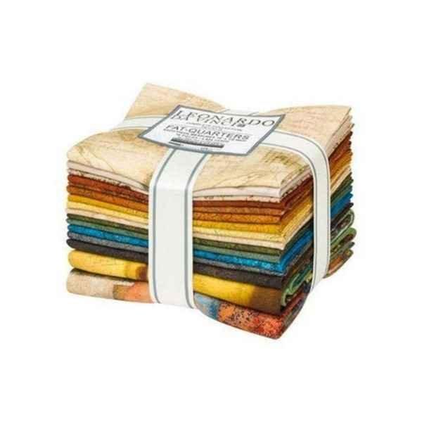 Leonardo Da Vinci Fat Quarter + Panels 16pc FQ-1741-16