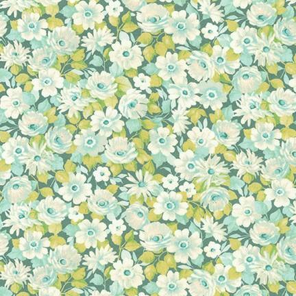 London Calling Mist Flowers Quilting Cotton