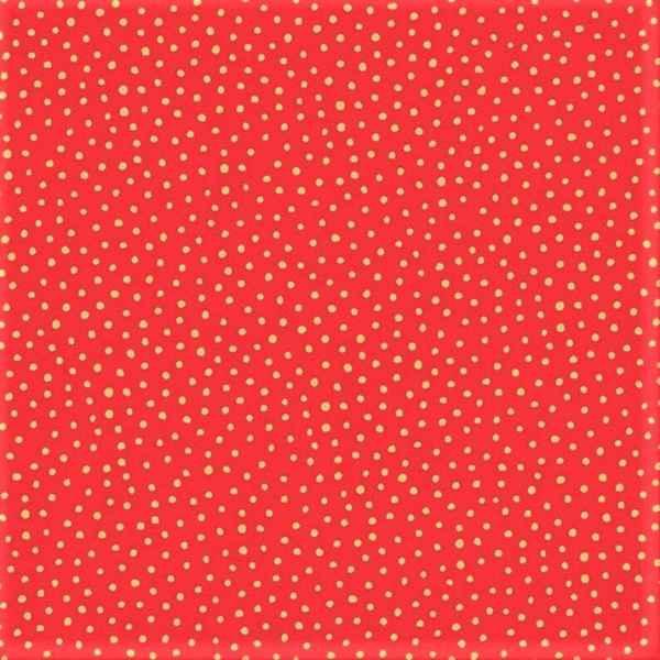 Makower Christmas Fabric, Santa Express, Gold Dots on Red