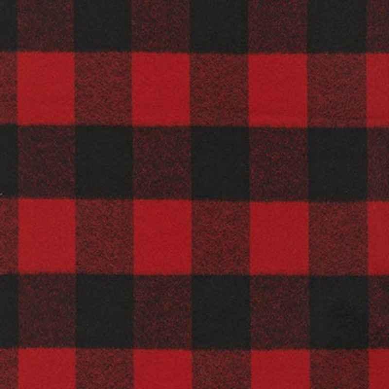 Mammoth Organic Black and Red Buffalo Plaid Flannel