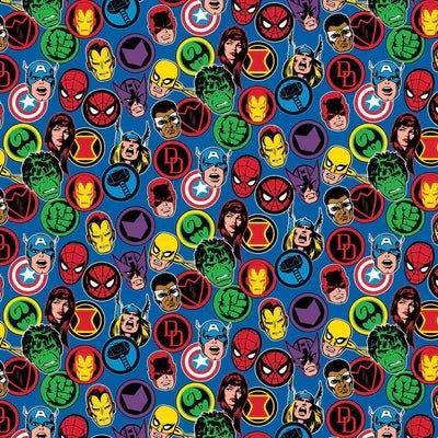 Marvel Collection IV Hero Stickers on Blue