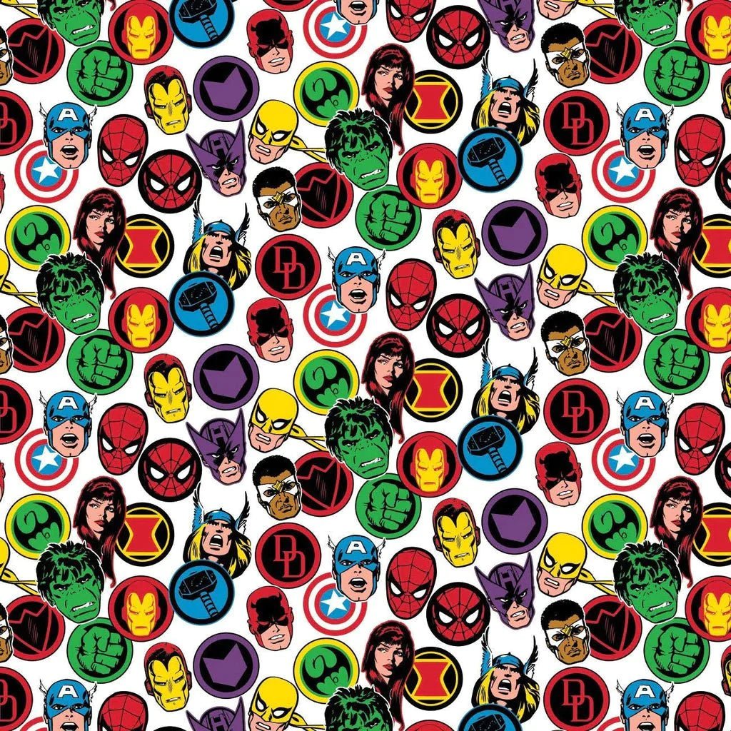 Marvel Collection IV Hero Stickers on White