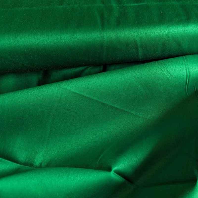 Mercer Sateen in Kelly Green