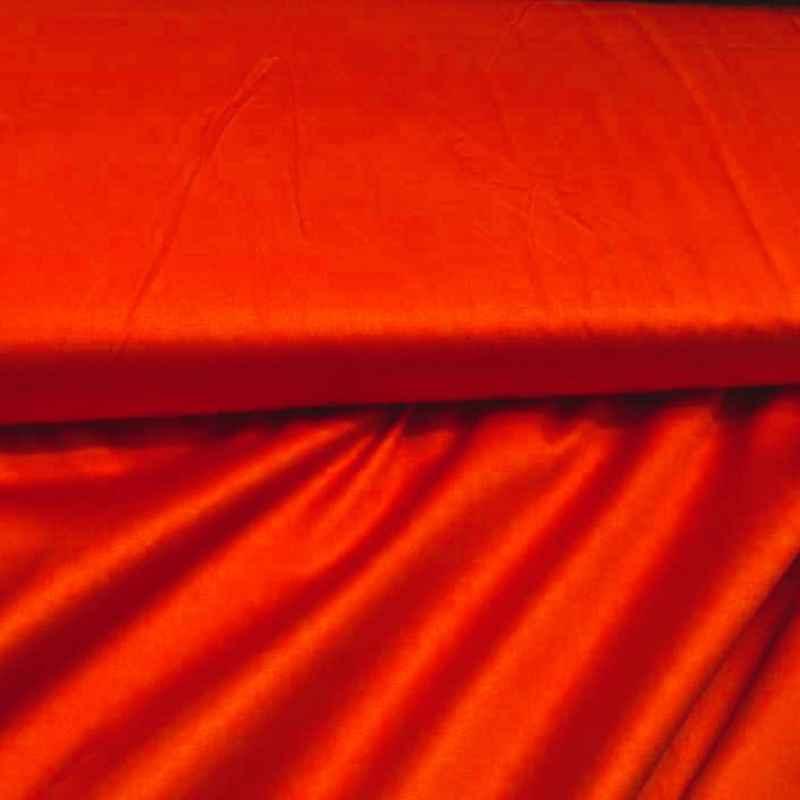 Mercer Sateen in Tangerine Orange