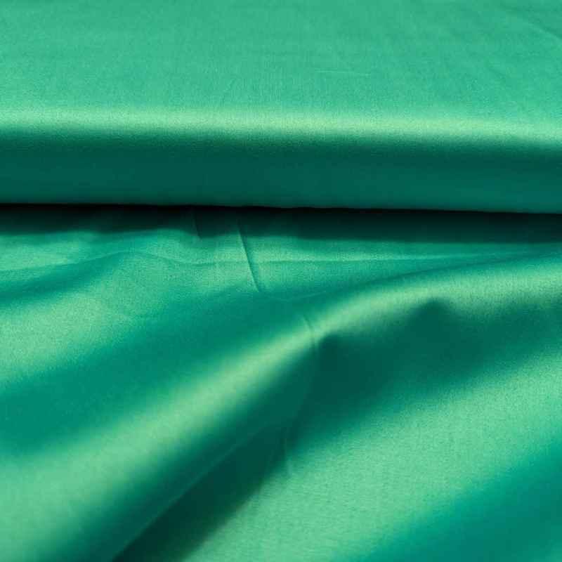 Mercer Sateen in Teal Green