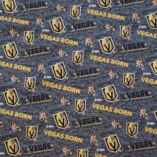 NHL Vegas Golden Knights Hockey Fabric | Fabric Design Treasures