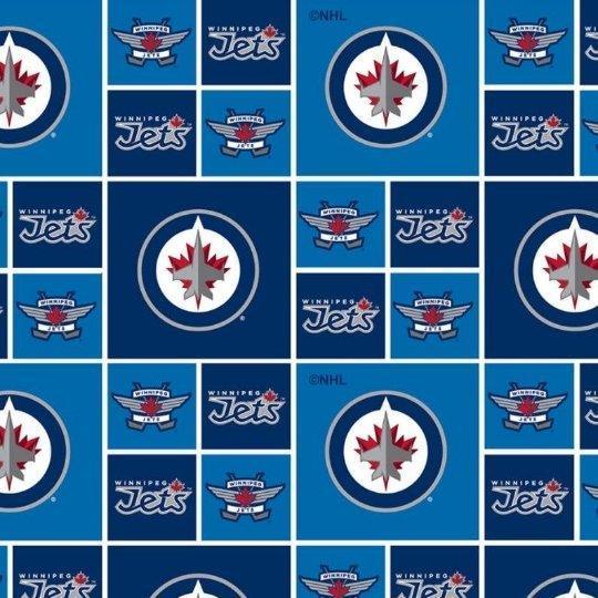 NHL Winnipeg Jets Hockey Fabric | Fabric Design Treasures