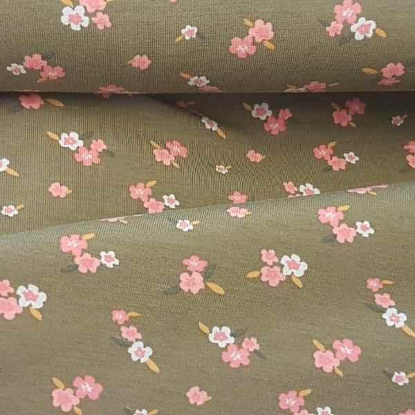 Organic Jersey Knit, Oeko-Tex Standard 100 - Lovely Flowers | Fabric Design Treasures