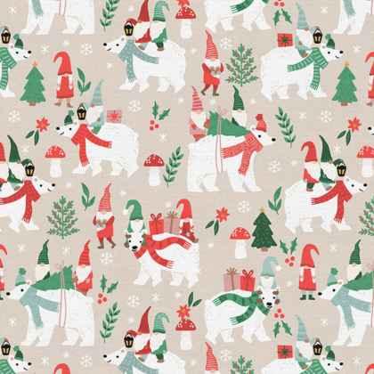 Polar Bear Fabric, Polar Bear Walk, Polar Bear Lodge | Fabric Design Treasures