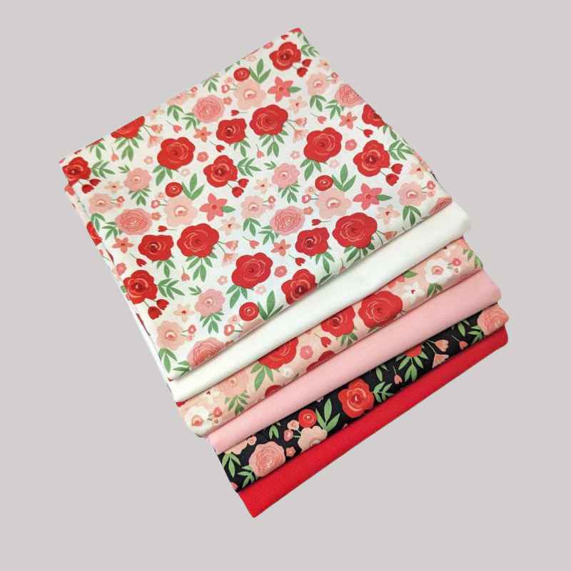 Riley Blake, Falling in Love, Six (6) Piece Fat Quarter Bundle