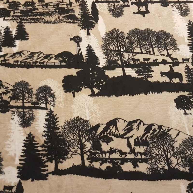 Shannon Minky Cowboy Out On The Range Cuddle Minky | Fabric Design Treasures