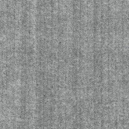 Shetland Flannel, 2 Ply, Grey | Fabric Design Treasures