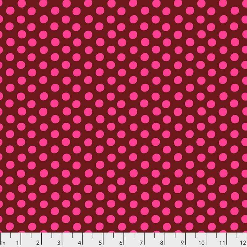 SPOTS MERLOT Wine Pink GP70 Kaffe Fassett Collective | Fabric Design Treasures