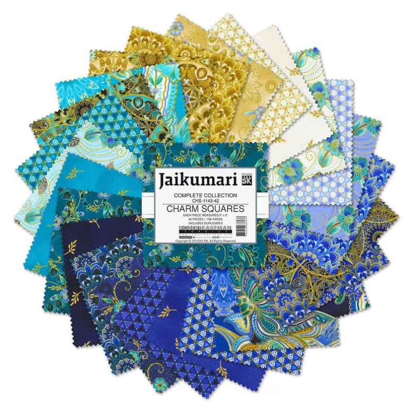 Studio RK Jaikumari Fat Quarter Bundle, 25 pieces | Fabric Design Treasures