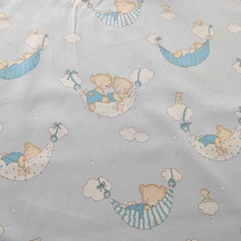 Teddy Bear, Teddy Bears in a Hammock, Nursery Fabric | Fabric Design Treasures