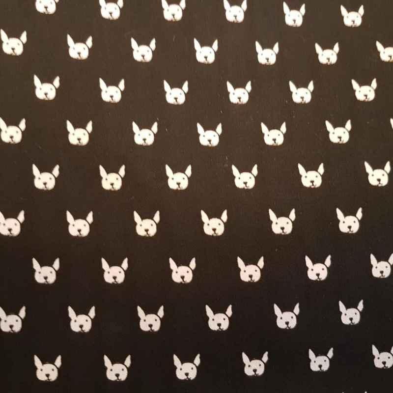 Whiskers & Tails, Toss Dog Head, Dog Fabric | Fabric Design Treasures