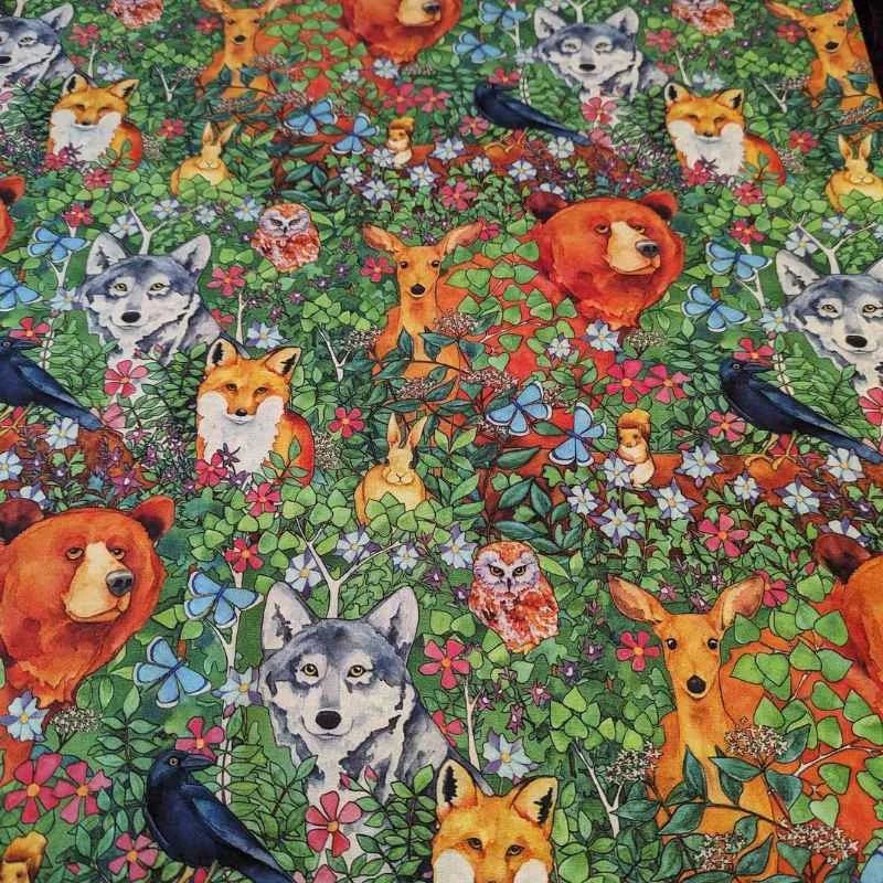 Woodland Animals, Woodland Fantasy, Quilting Cotton