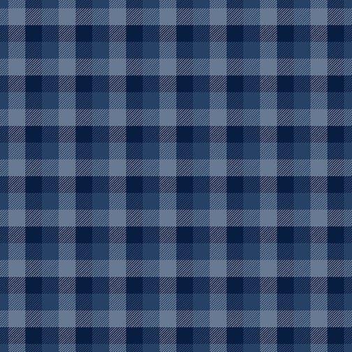 Woodland Plaid Blue | Fabric Design Treasures