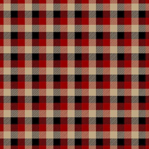 Woodland Plaid Red/Tan | Fabric Design Treasures